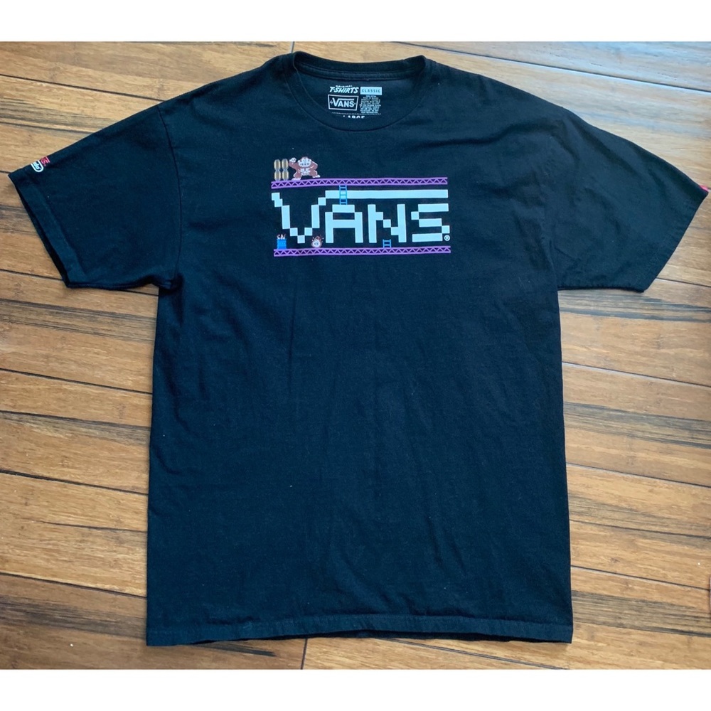 Vans Nintendo Men’s Graphic T Shirt Black Large
